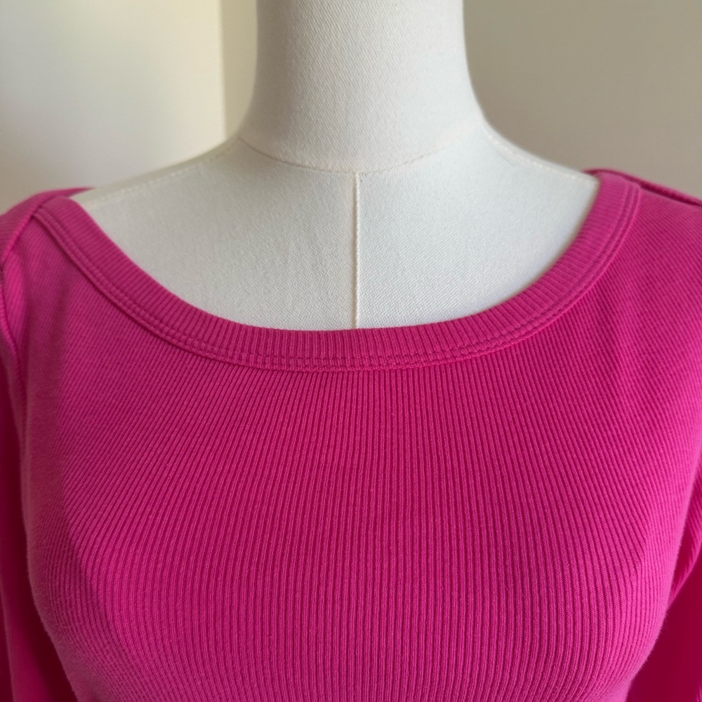 Pink Cotton Long Sleeve Shirt- X-Large - Picture 2 of 7